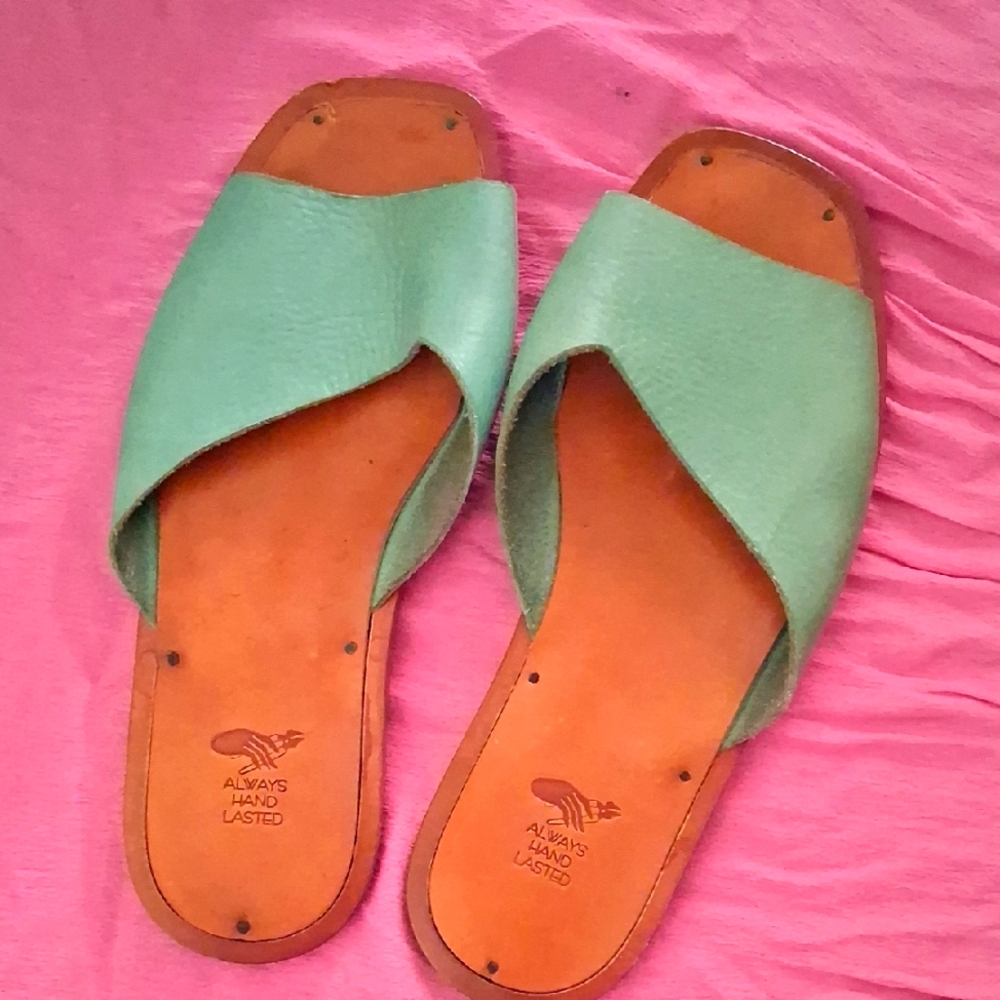 Leather Sandals 37, Us 6